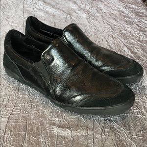 True religion leather shoes.